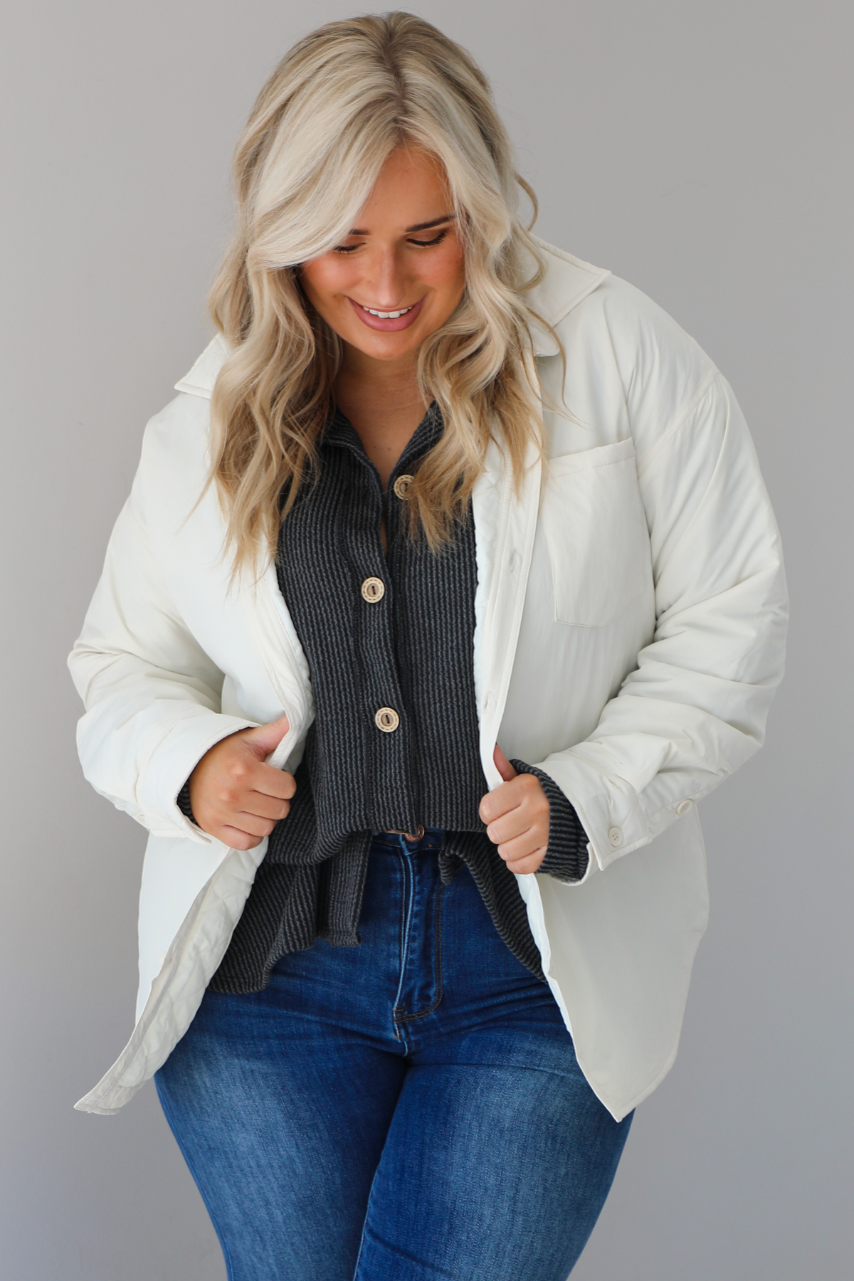 Let You Go Jacket: Ivory