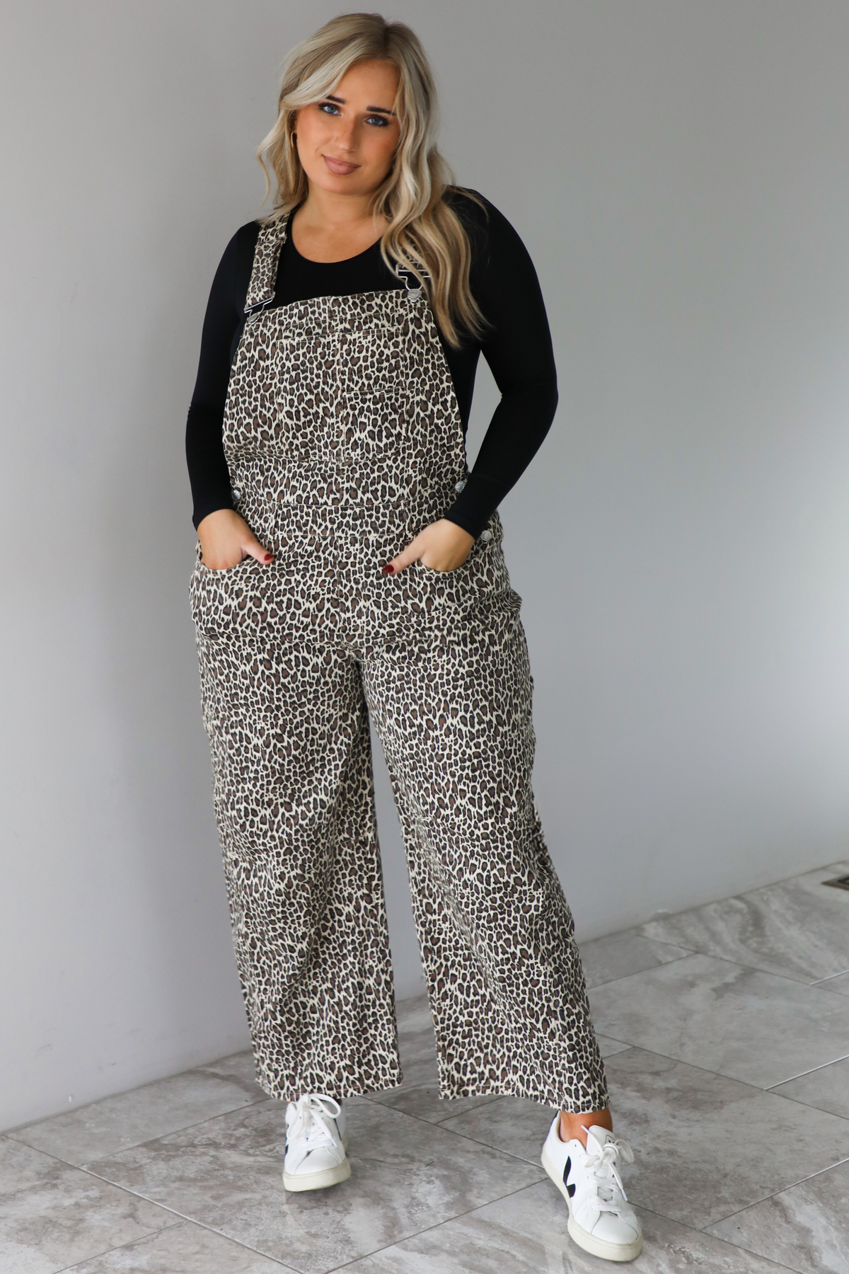 Keep It Real Overalls: Leopard