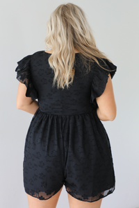 RESTOCK: Love Shack Romper: Black