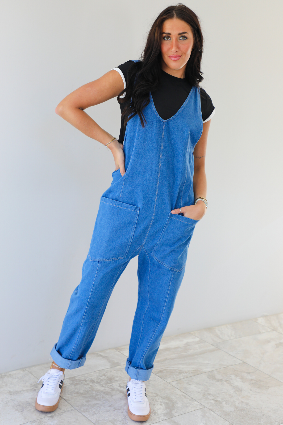 No Complaints Overalls: Dark Denim