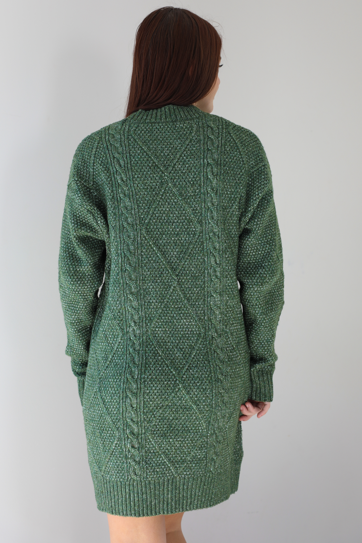 Fresh Take Sweater Dress: Olive