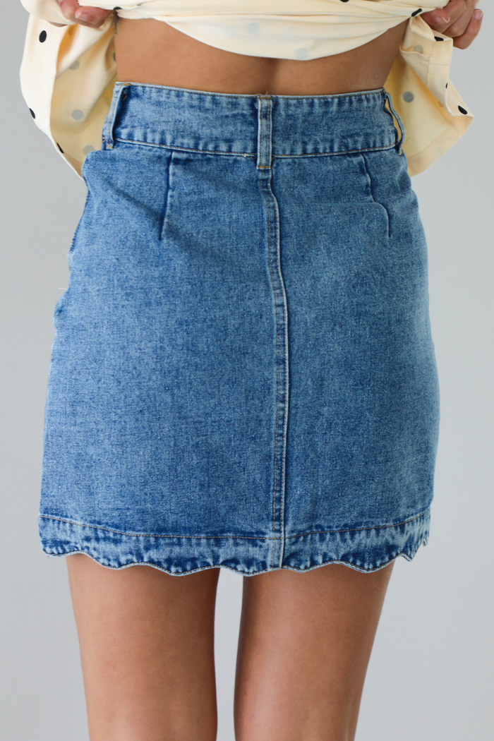 It's Game Time Skirt: Denim