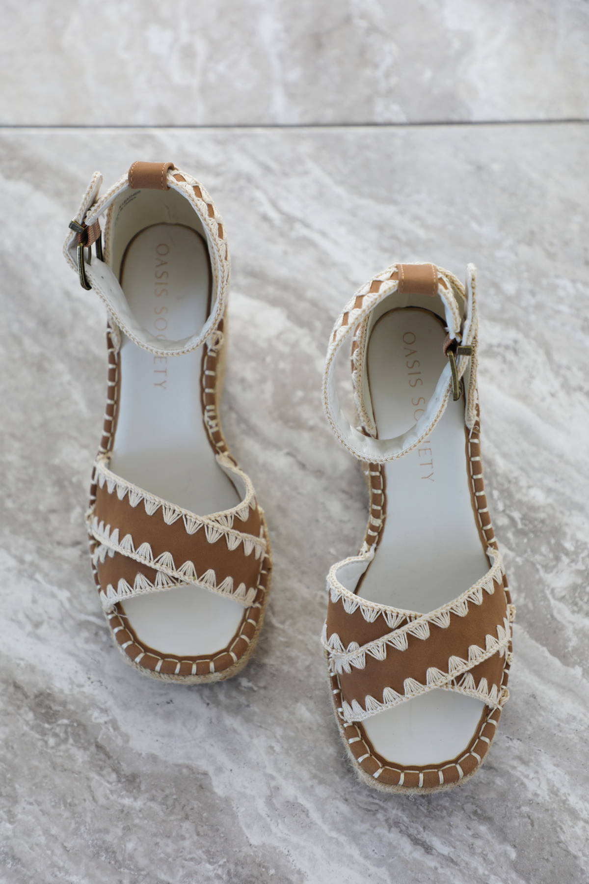 Out Of Time Wedges: Nude/Cream