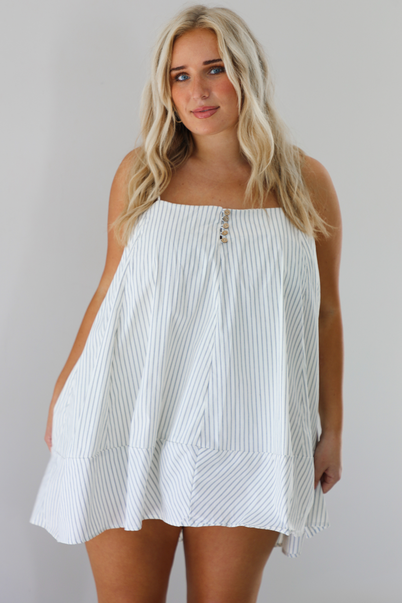 Happy Times Dress: Ivory/Black