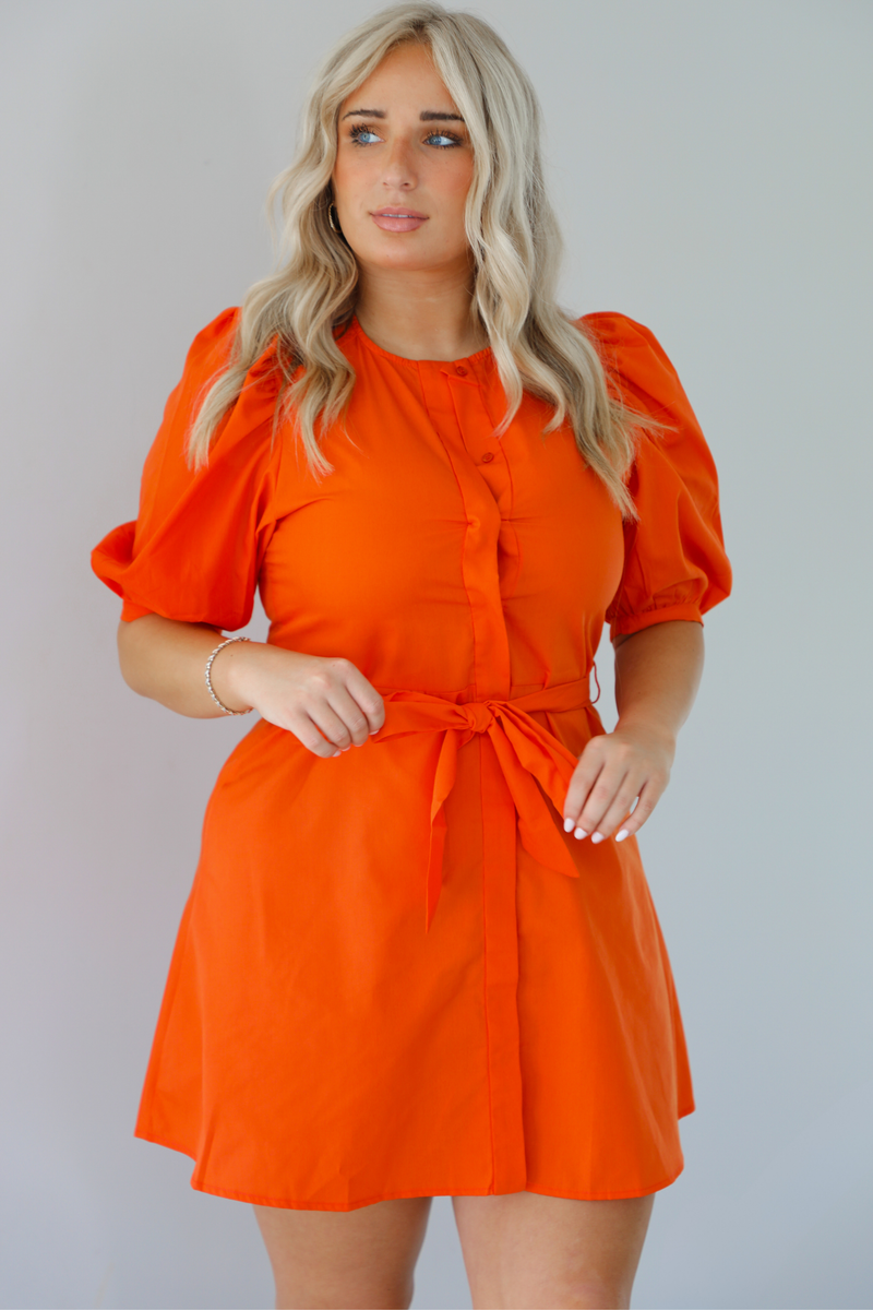 Play The Game Dress: Orange