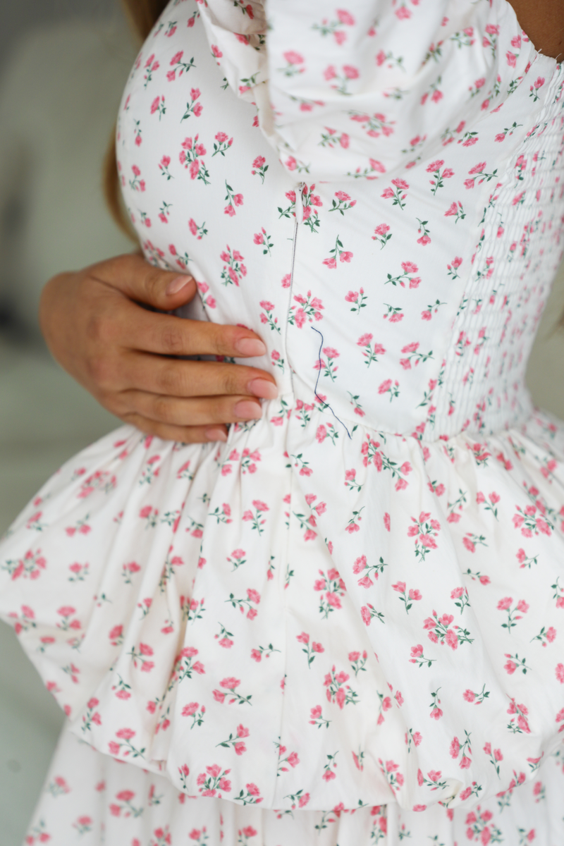 Swing Of Things Set: White/Pink Floral