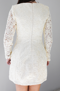 So Detailed Dress: Ivory/Black