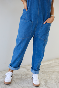 No Complaints Overalls: Dark Denim