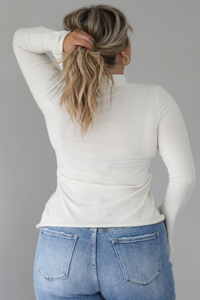 Walking Away Knit Top: Off White