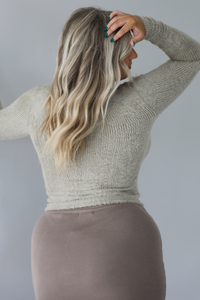 Sweet Whispers Sweater: Taupe