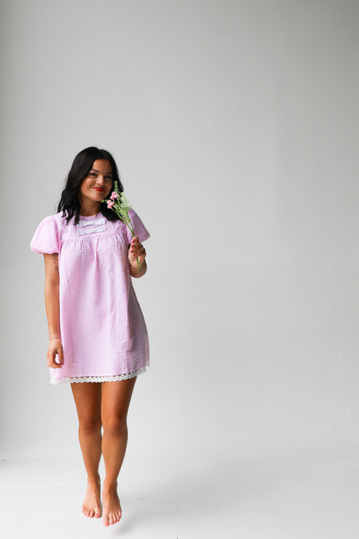 Sunny Shores Dress: Baby Pink