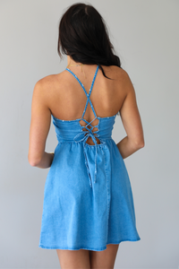 Uptown Cowgirl Dress: Denim