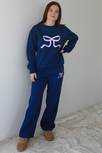 Living Comfy Set: Navy/Lilac