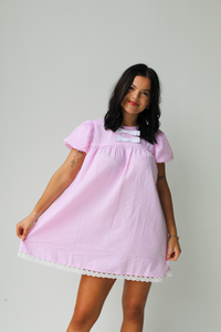 Sunny Shores Dress: Baby Pink