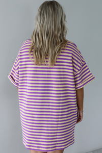 RESTOCK: Easy Does It Tunic: Yellow/Purple