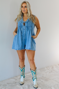 Texas Romper: Denim