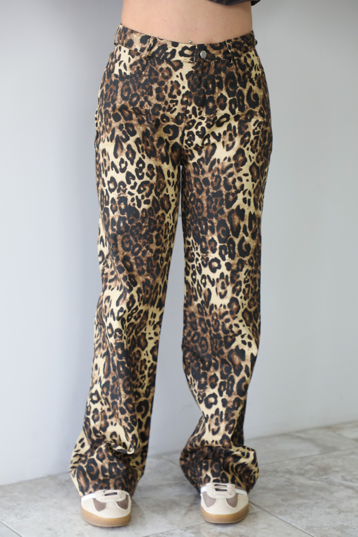 Take Me Back Pants: Leopard