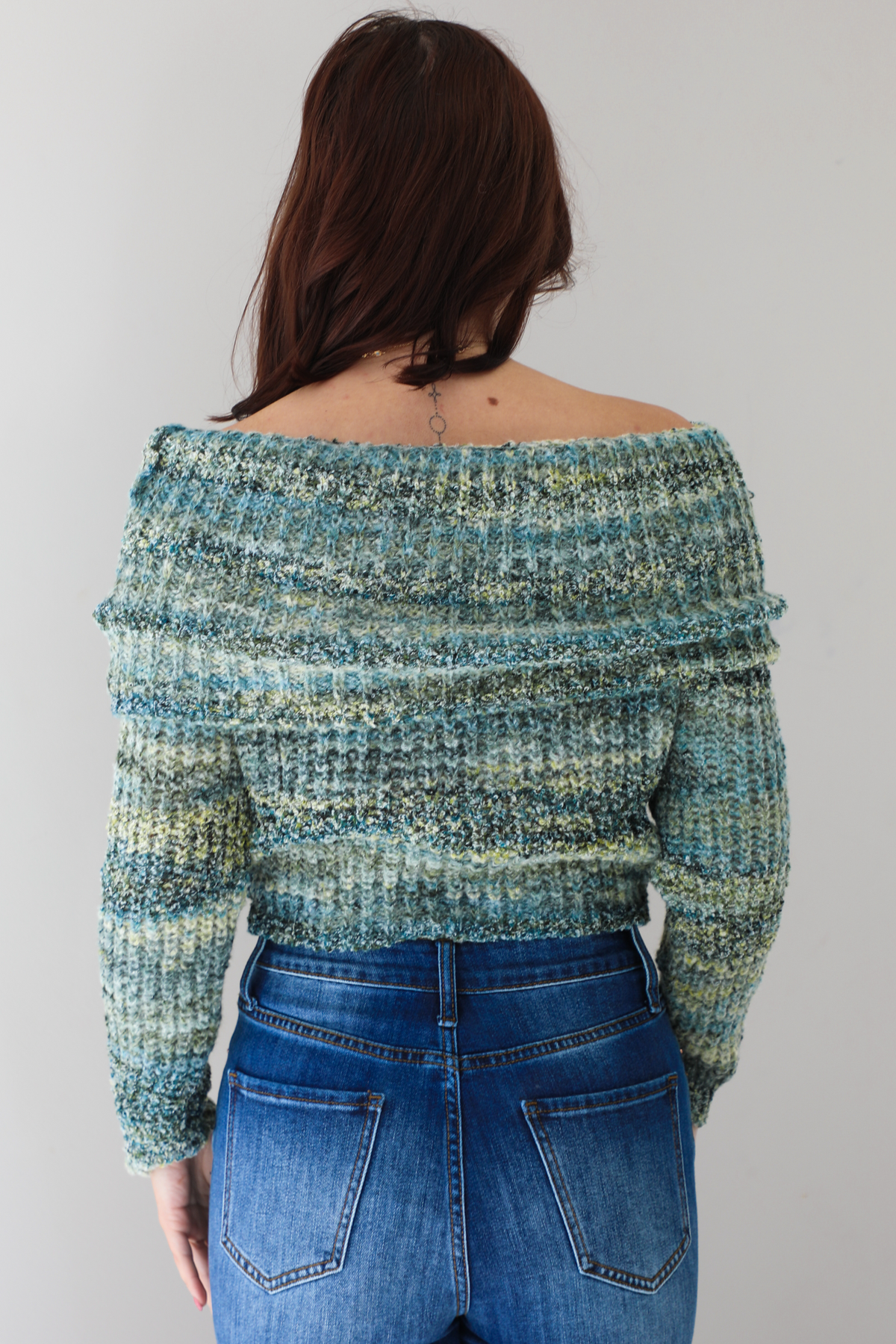 Simple Vibes Sweater: Green/Multi