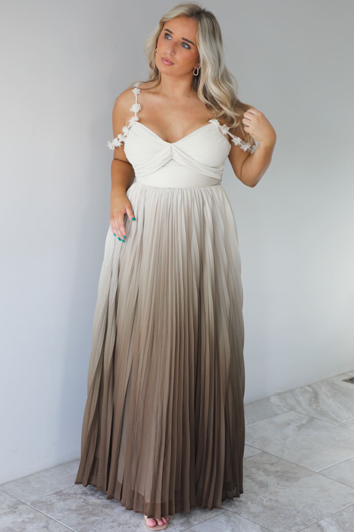 So Stunning Maxi Dress: Brown Ombré