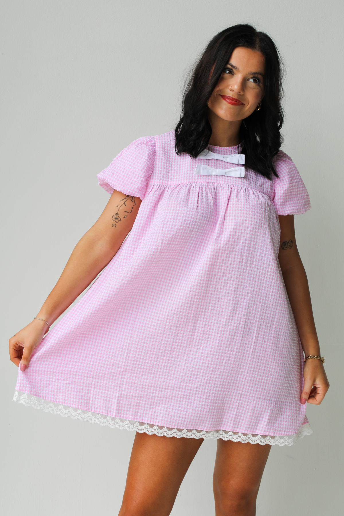 Sunny Shores Dress: Baby Pink