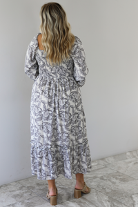 Cool Harbor Maxi Dress: Grey/Multi