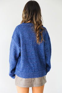 PRE-ORDER: The Teddy Cardigan: Navy/Multi