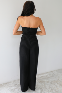 Admired From Afar Jumpsuit: Black/White