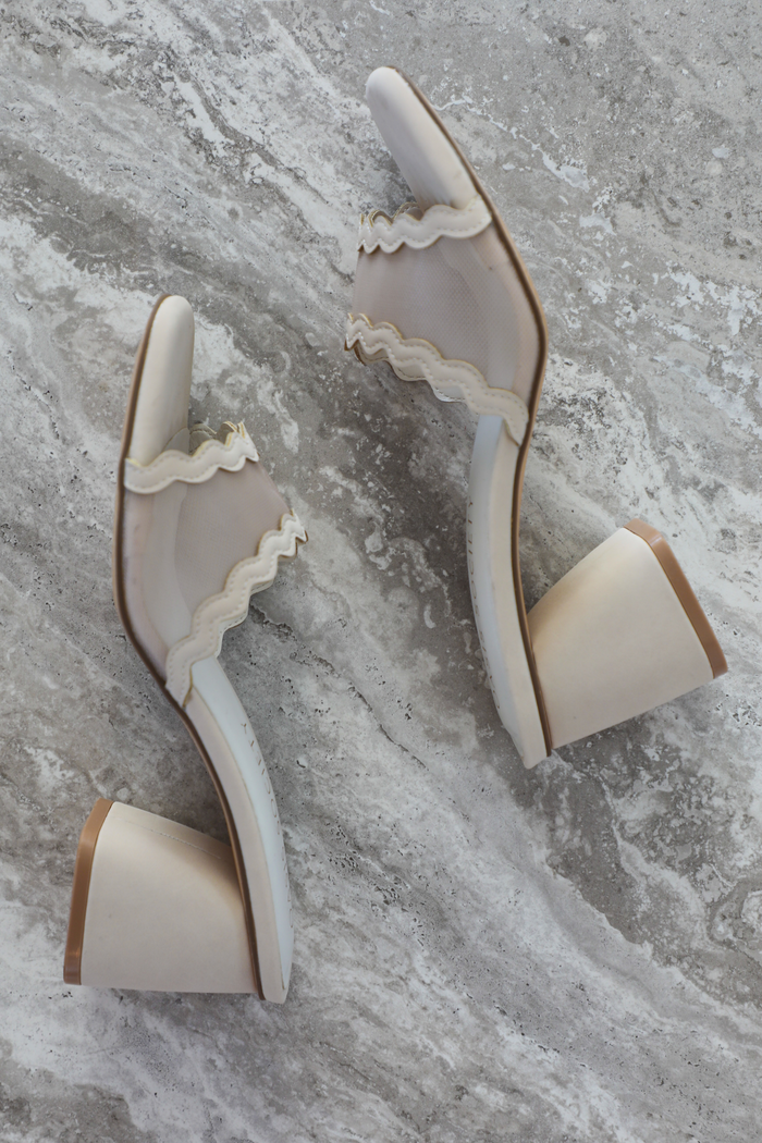 Warm Days Kitten Heels: Cream