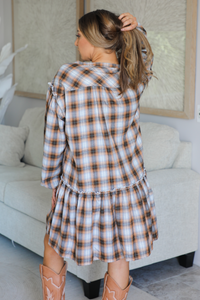 Somebody Else Dress: Plaid