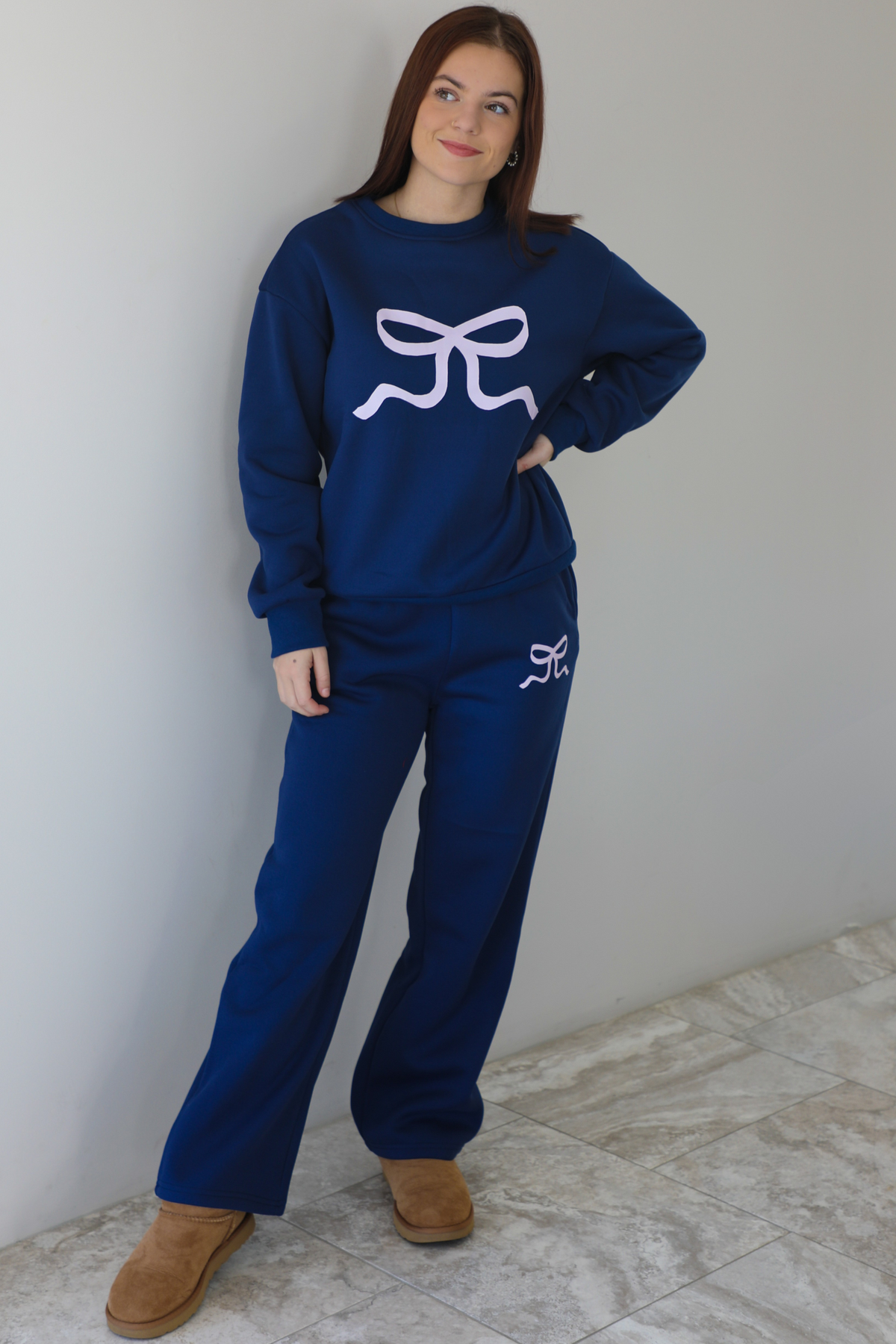 Living Comfy Set: Navy/Lilac