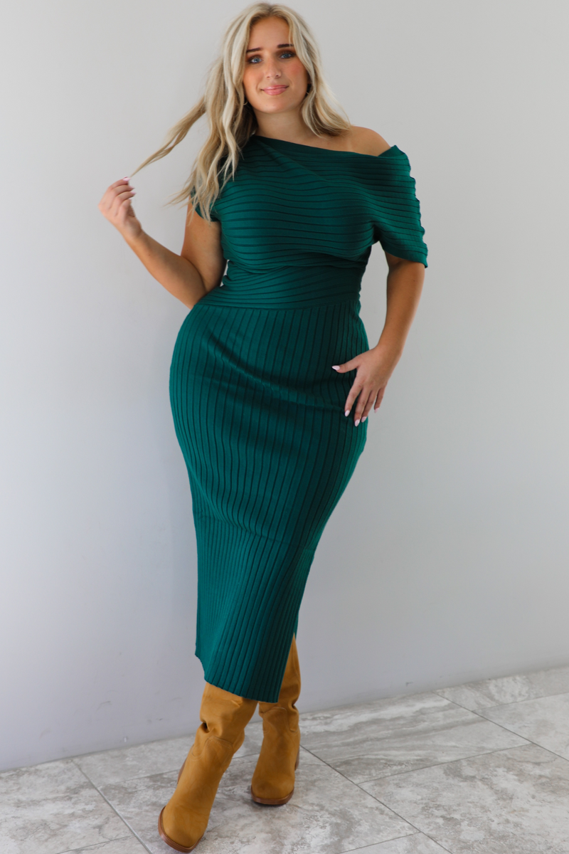 Something Else Maxi Dress: Green