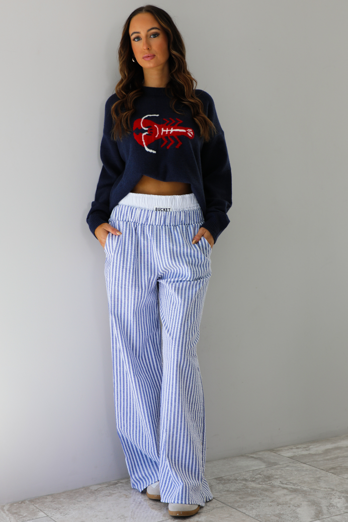 Lobster Sweater: Navy/Multi