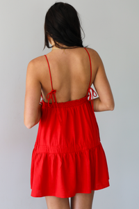 Touchdown Mini Dress: Red