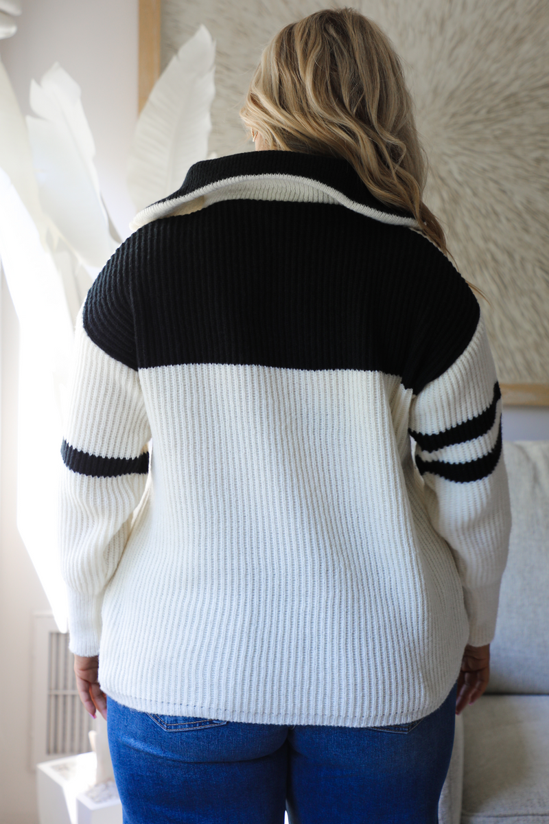 My New Favorite Sweater: White/Black