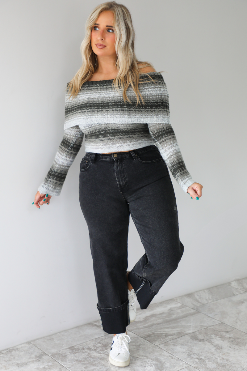 Cozier Than Ever Top: Black/Multi