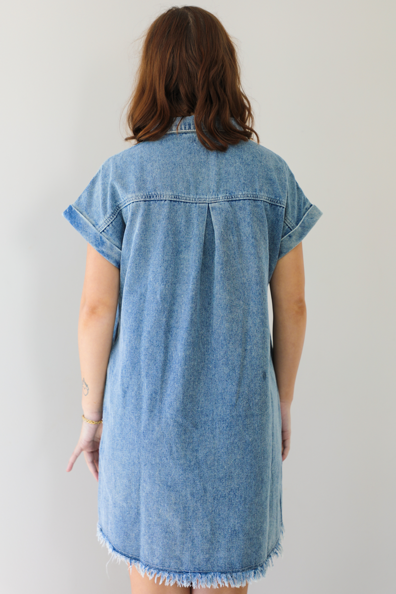 Stir Things Up Dress: Denim