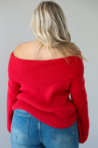 I'm Just Thinking Sweater: Red