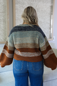 No Idea Sweater: Rust/Multi