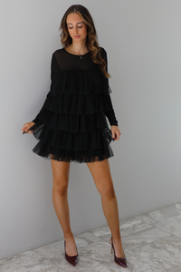 Drinking Champagne Romper: Black