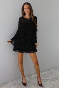 Drinking Champagne Romper: Black