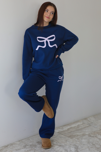 Living Comfy Set: Navy/Lilac