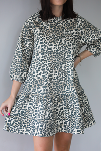 Take Me Back Dress: Leopard