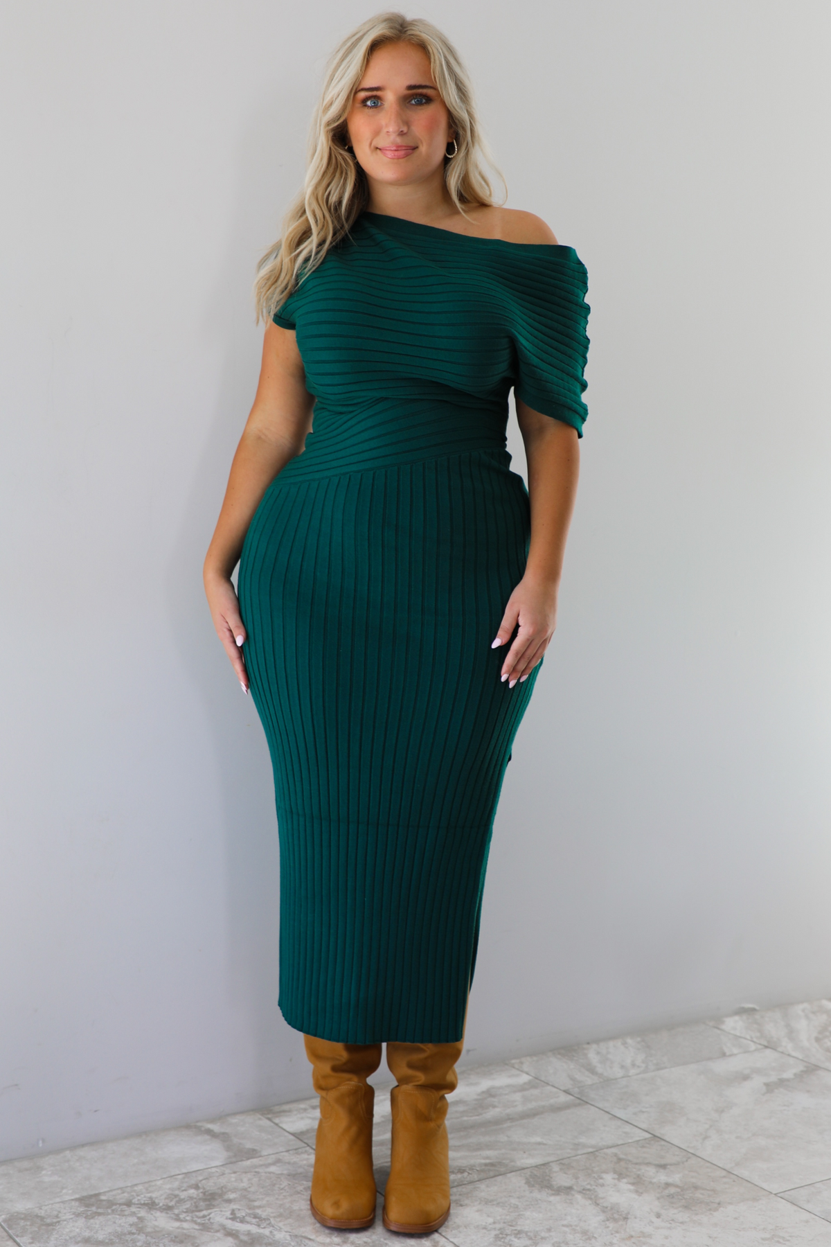 Something Else Maxi Dress: Green