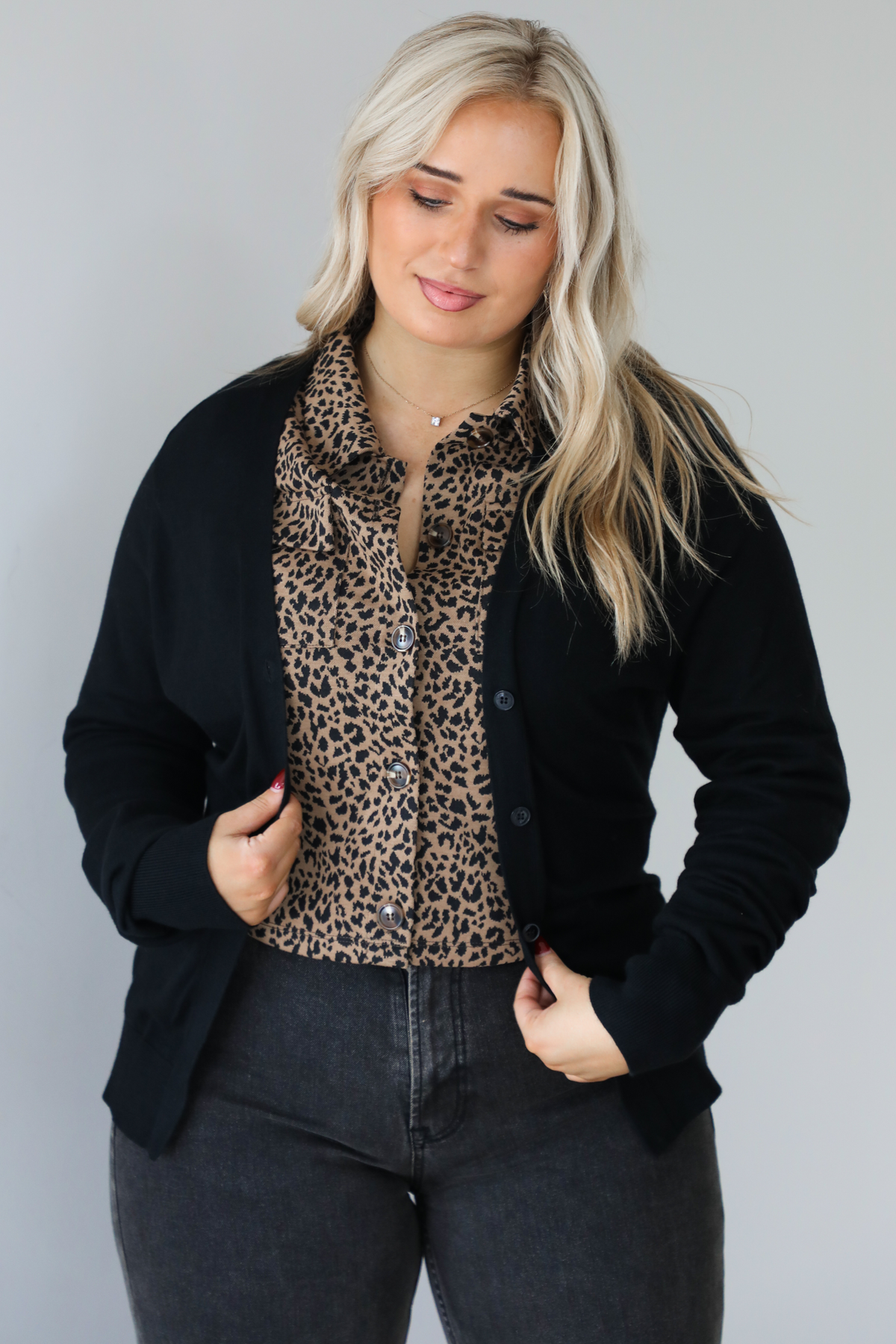 Totally Worth It Cardigan: Black