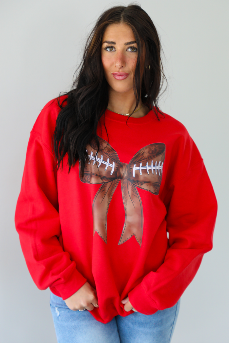 Game Time Sweatshirt: Red/Multi