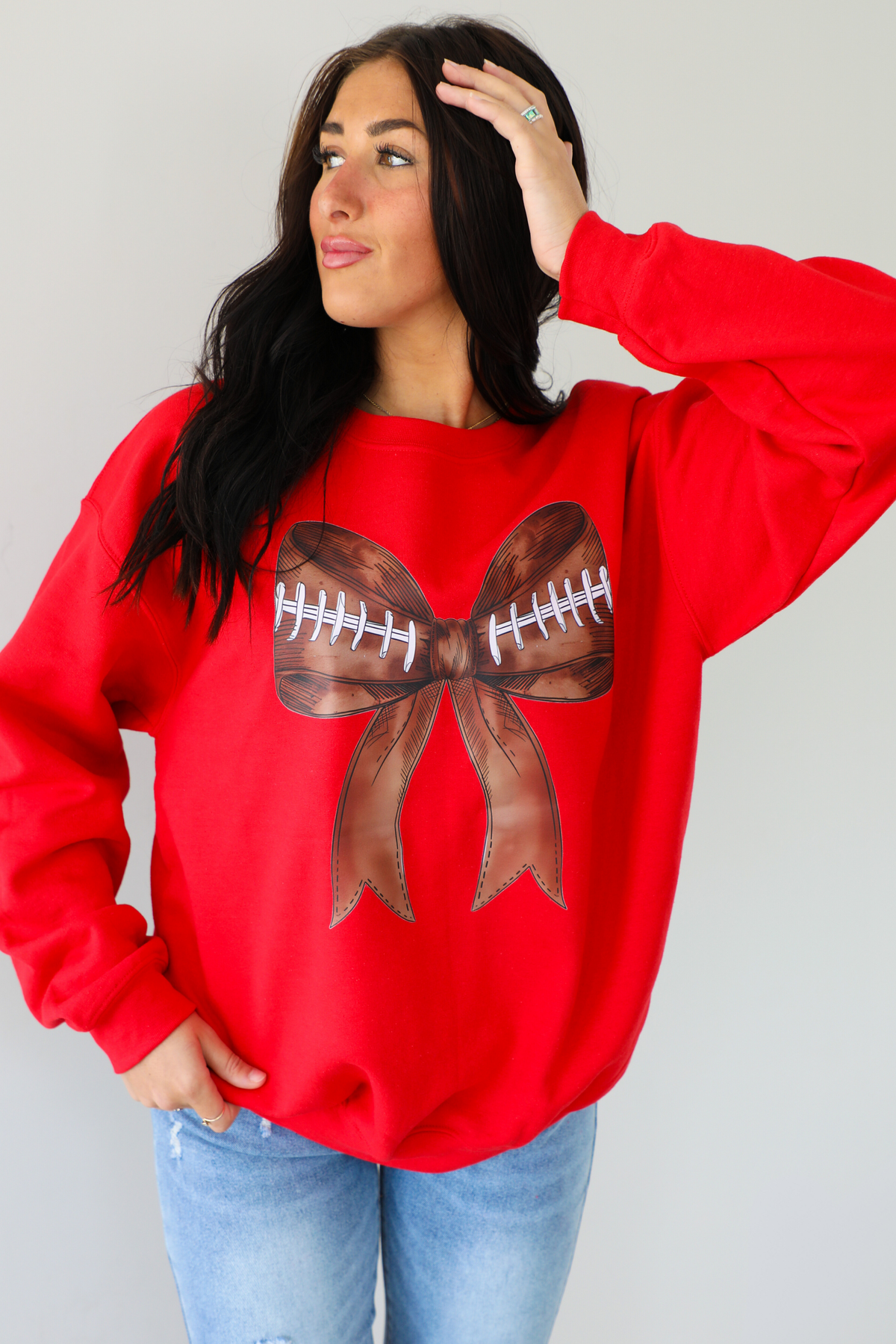 Game Time Sweatshirt: Red/Multi