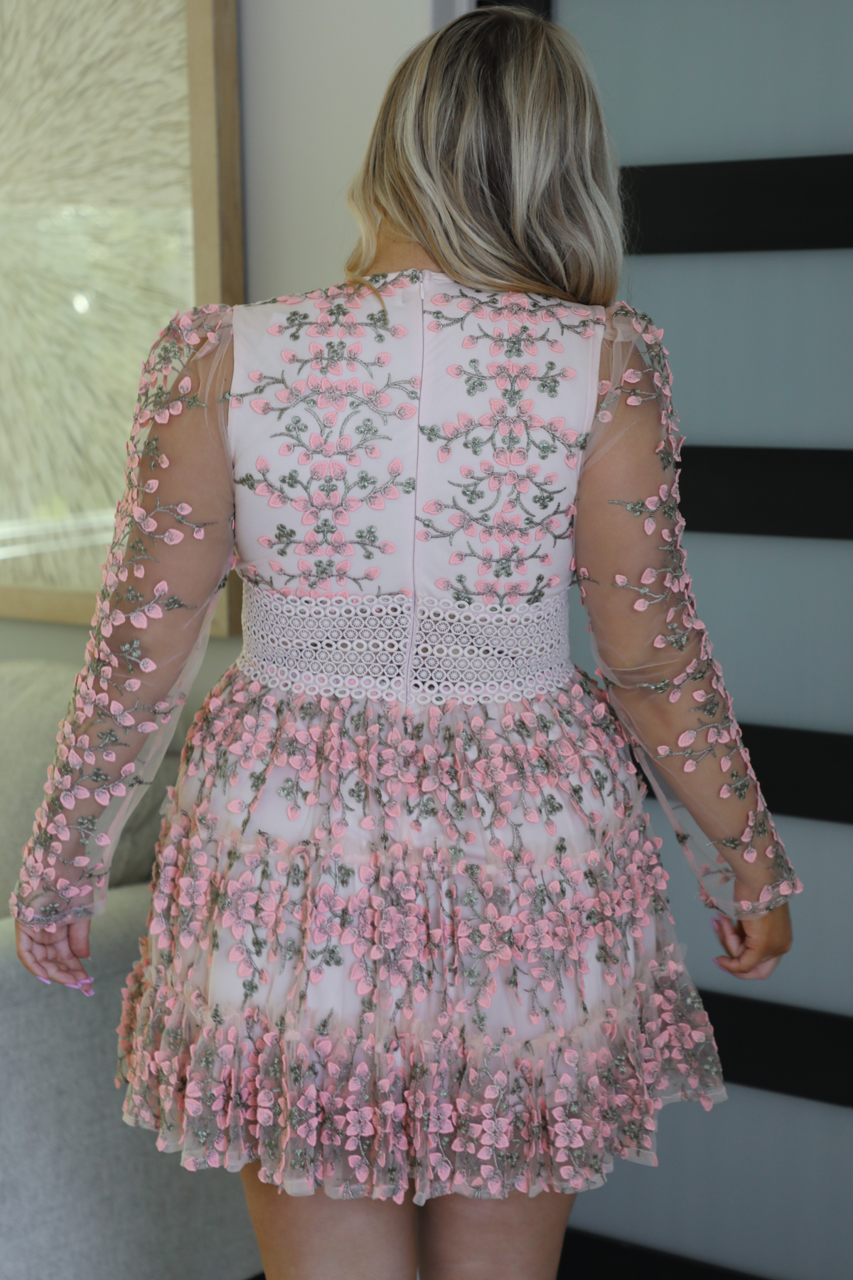 Spring Blooms Dress: Pink/Multi