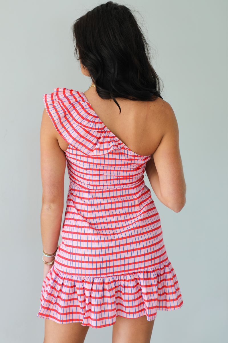 Sweet At Heart Dress: Pink/Red