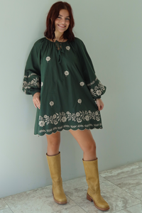 Breaking Free Dress: Olive/Multi