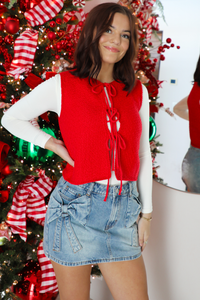 Open Presents Vest: Red